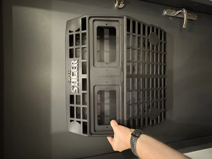 Shibaura - Grill pod światła Zetor - czarny podkład