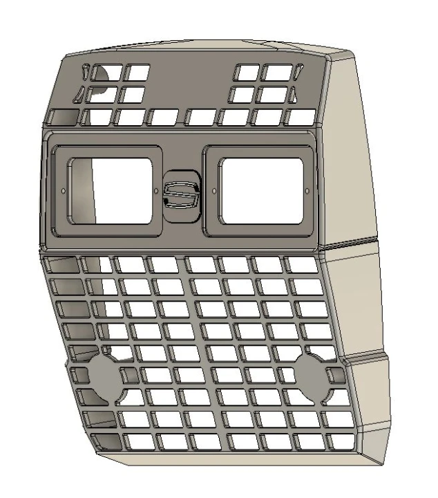 Shibaura - Zetor Light Grill - Black Primer
